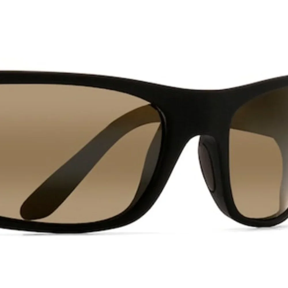 Maui Jim MJ0202S-002 Black Matte Rubber Sunglasses HCL Bronze Lenses